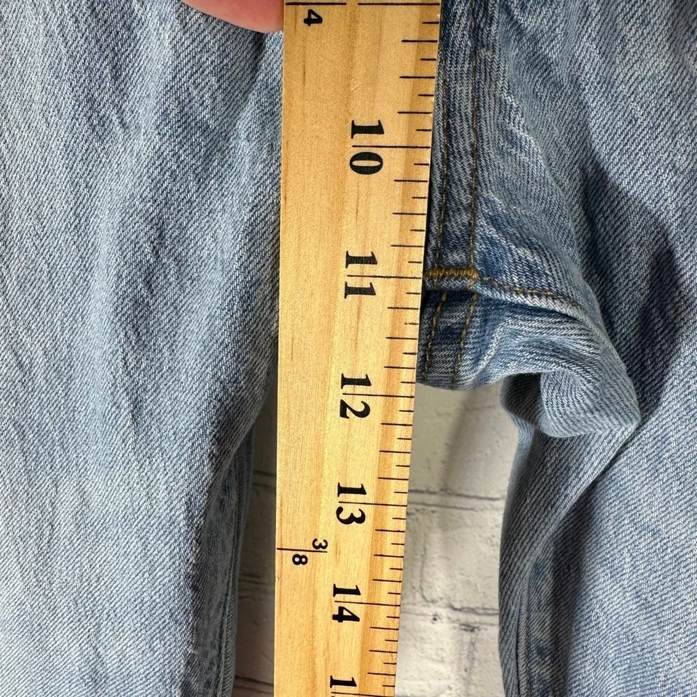 Levis 501 93 Straight Leg Jeans Mens 34x30 Light Wash Blue Denim Button Fly